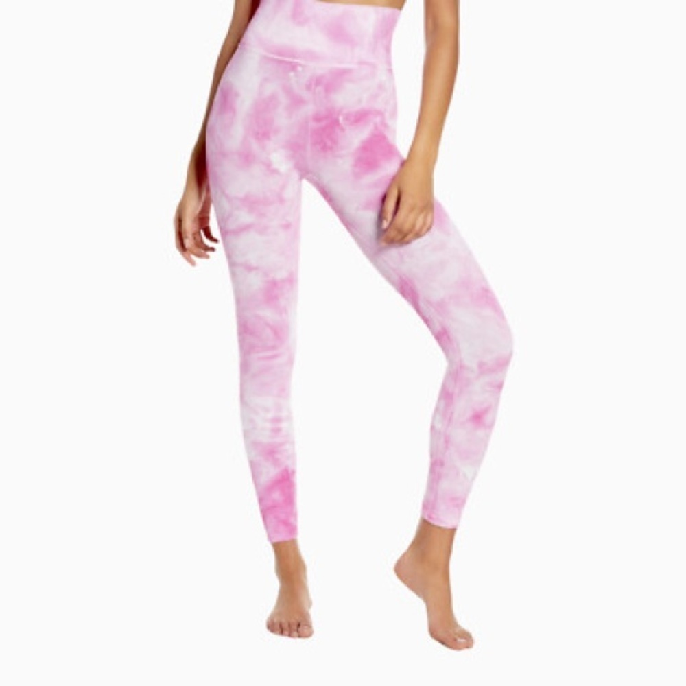 🆕 KIMBERLY C TAGLESS Pink Tie Dye Leggings Size XL